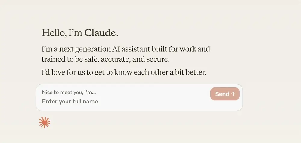 Giao diện l&agrave;m việc Claude AI